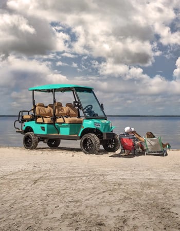 Beachcomber Turquoise on Beach